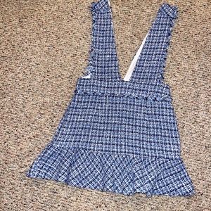 Zara Blue Tweed Dress
